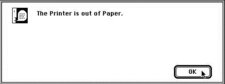 [The Printer is out of Paper]